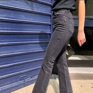 Levi’s Premium Denim Ribcage Flares - Washed Black